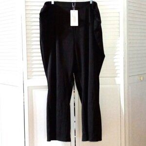 NWT-Comfortable Black High Waist Slacks -Size 26